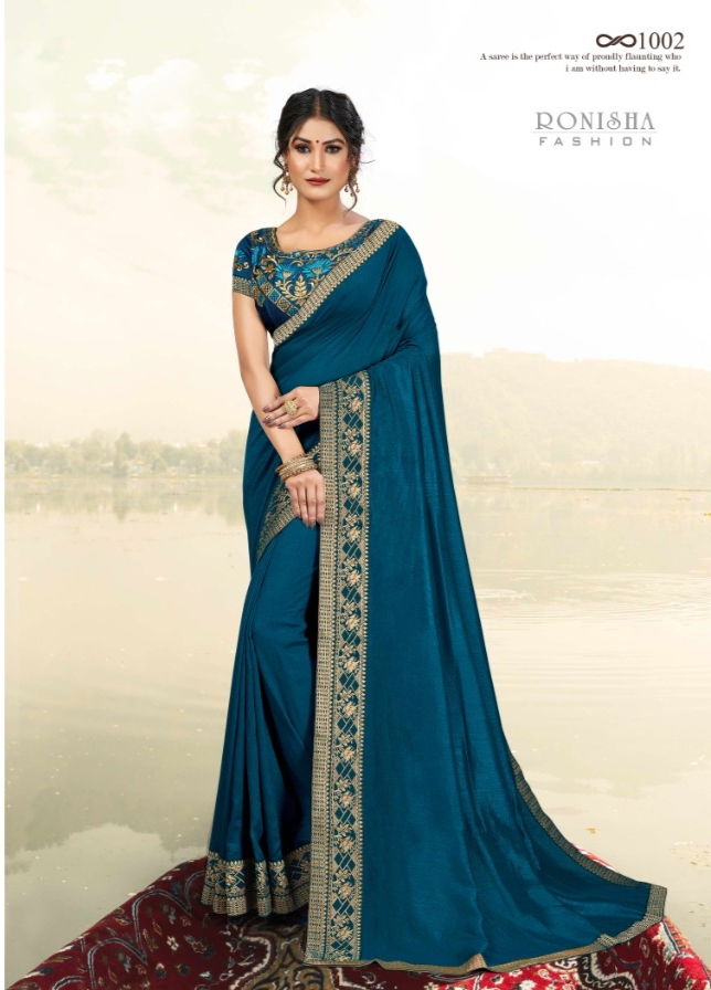 Ronisha Misba  Latest Fancy Designer Festive Wear Saree Collection